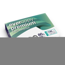 EVERCOPY PREMIUM Recycling Papier aus 100% Altpapier, A4, 80g, 25'000 Blatt